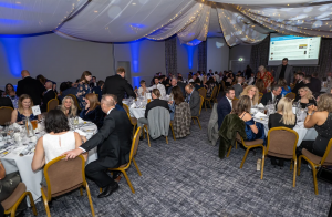 Guests seated at the Kent Business Awards dinner